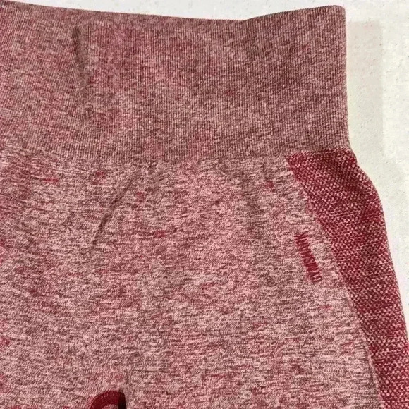 Gymshark Leggings Red Marled Compression XSmall Women’s - Picture 7 of 11